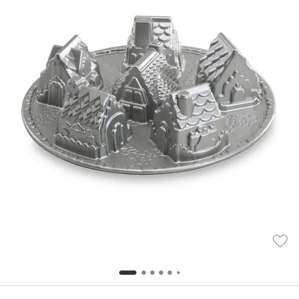 Nordic Ware Cozy Village Baking Pan Bundt Platinum Collection